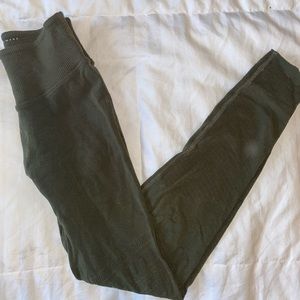 Free People Army Green Leggings